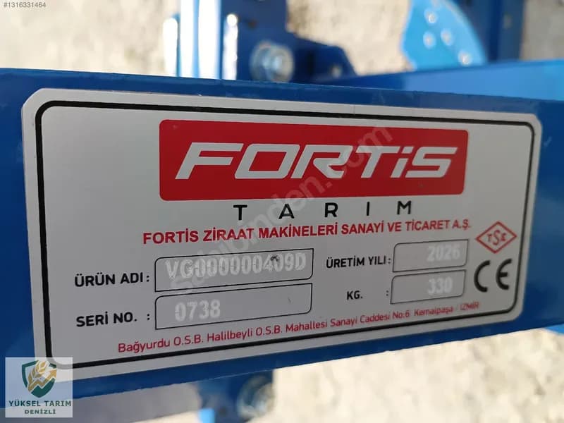 9 Numara Fortis 4 Lü Standart Pulluk Yüksel Tarımdan 10