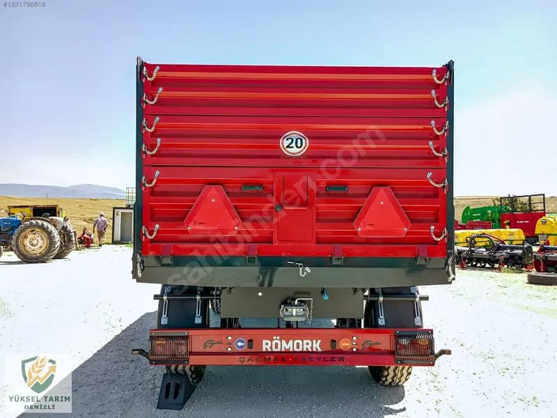 6 - 8 - 10 Ton Çift Dingil. Römork Yüksel Tarım Denizliden 11