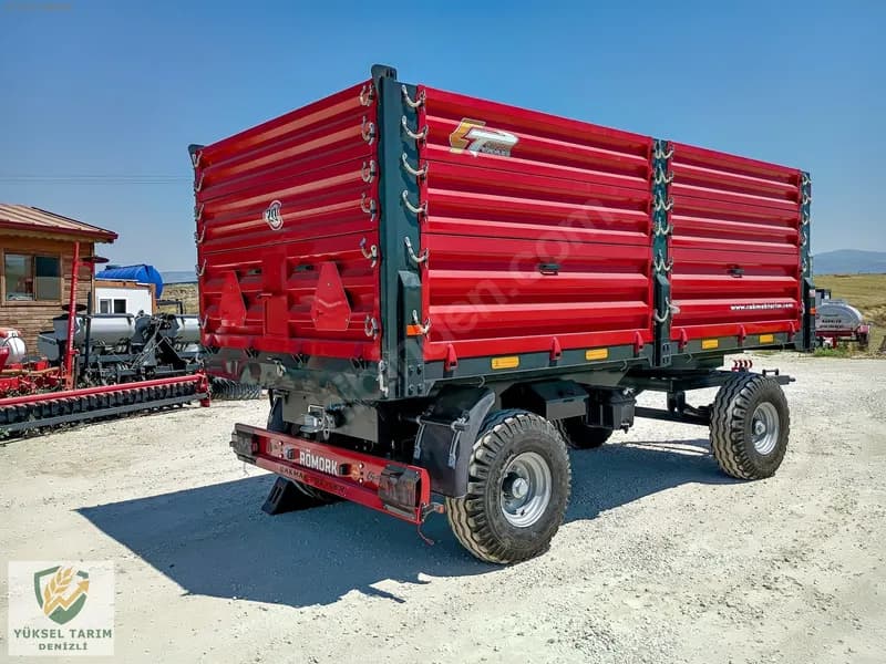 6 - 8 - 10 Ton Çift Dingil. Römork Yüksel Tarım Denizliden 12