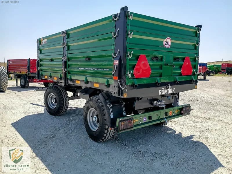 6 - 8 - 10 Ton Çift Dingil. Römork Yüksel Tarım Denizliden 8