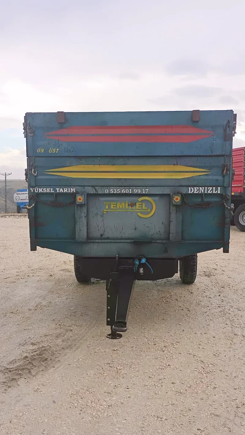TEMİZEL 4 TONLUK SIFIR AYARINDA RÖMORK YÜKSEL TARIM DENİZLİ'DEN 5