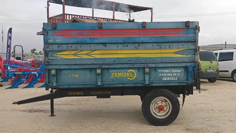 TEMİZEL 4 TONLUK SIFIR AYARINDA RÖMORK YÜKSEL TARIM DENİZLİ'DEN 7