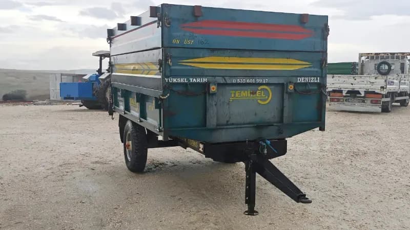 TEMİZEL 4 TONLUK SIFIR AYARINDA RÖMORK YÜKSEL TARIM DENİZLİ'DEN 8