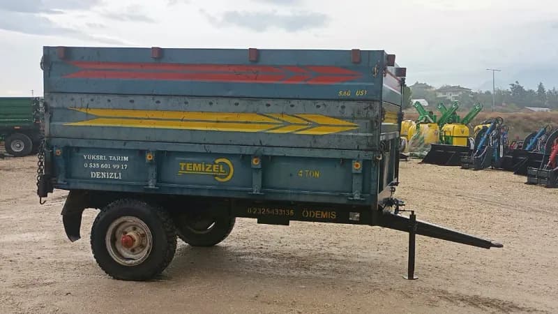 TEMİZEL 4 TONLUK SIFIR AYARINDA RÖMORK YÜKSEL TARIM DENİZLİ'DEN 12
