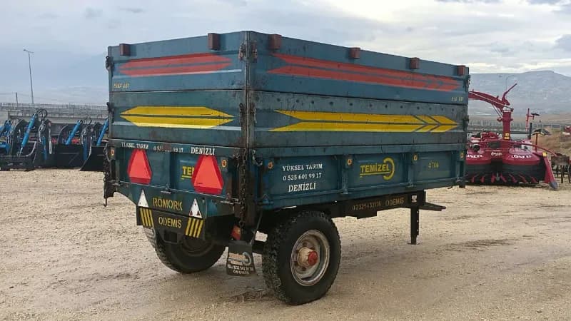 TEMİZEL 4 TONLUK SIFIR AYARINDA RÖMORK YÜKSEL TARIM DENİZLİ'DEN 14