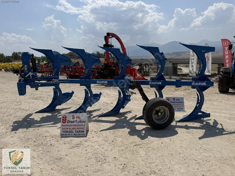 5 Li Alpler 14 No Sıfır Dönerli Pulluk. Kredi Kartına Taksitle. 5